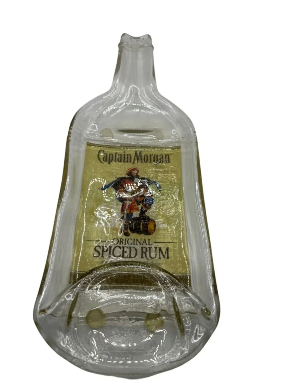 Flattened Captain Morgan Rum Bottle Spoon Rest ? Key West Souvenir Unique Fun